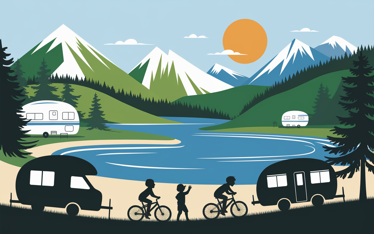 Camping-cars Annecy activités famille vélo et lac