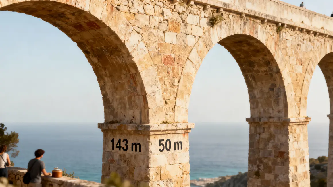 Arches en pierre viaduc 143 m Côte Bleue