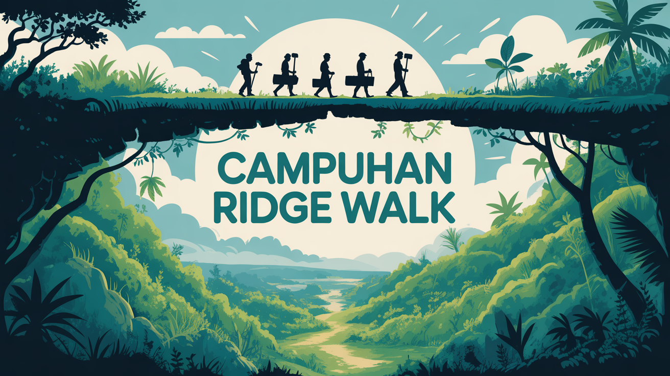 Vue artistique crete tropicale Campuhan Ridge Walk Ubud