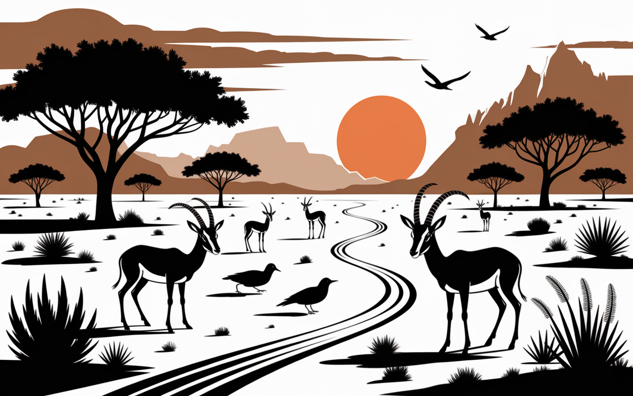 Faune deserts Turquie gazelles lezards traces pas