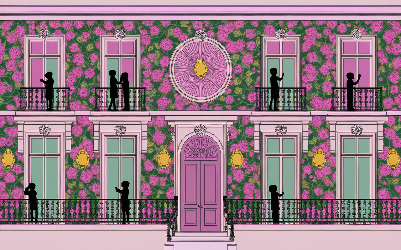 maison Hundertwasser façade courbes arbres balcons bulbes dorés