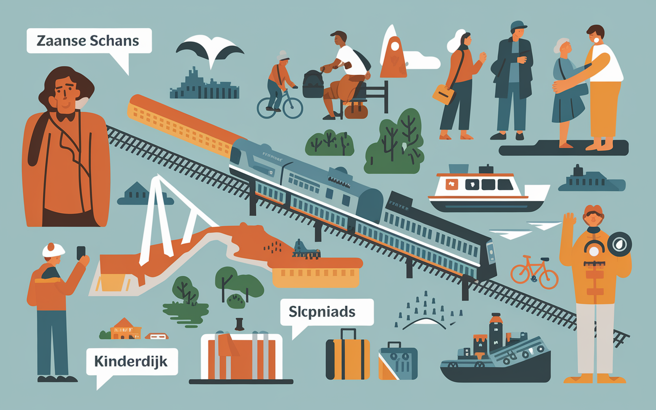Carte moulins de Hollande organisation et accès