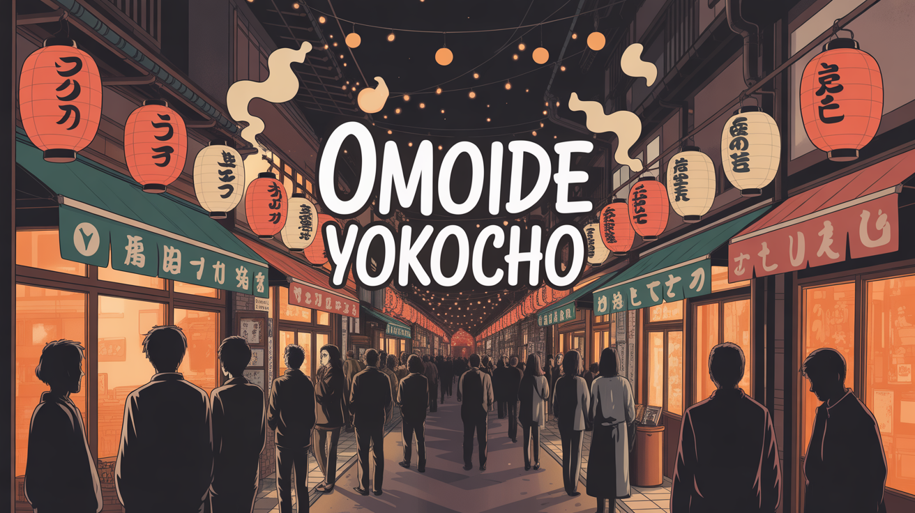 Ruelle japonaise animée Omoide Yokocho lanternes et ambiance rétro