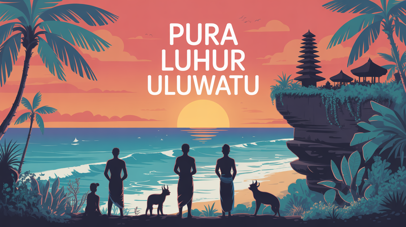 Falaise tropicale Pura Luhur Uluwatu visite Bali