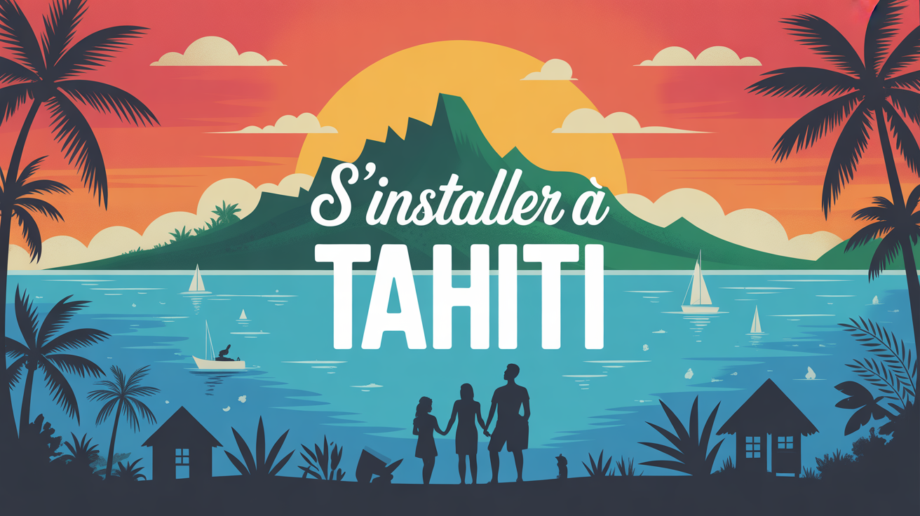 image famille sur lagon bleu Tahiti