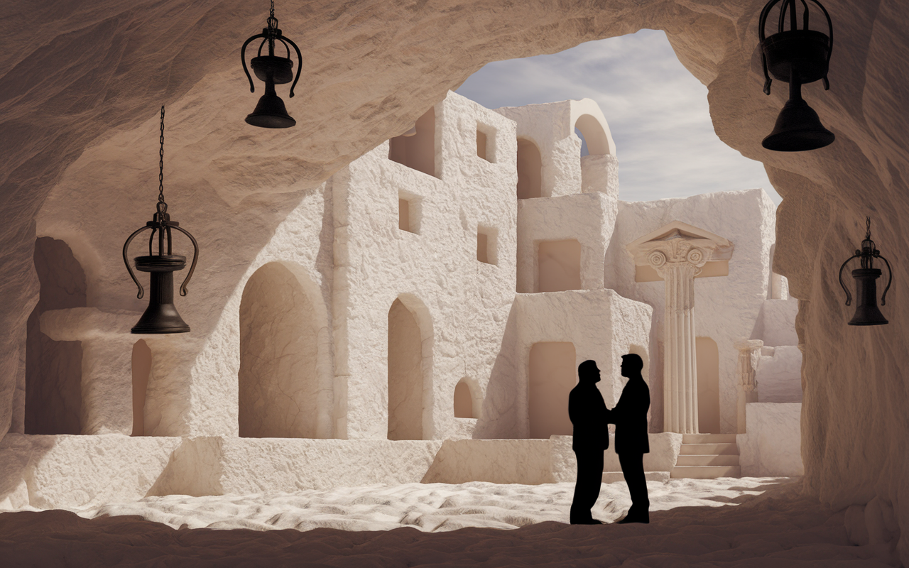 Vue Takrouna village pierre rocher carillons histoire