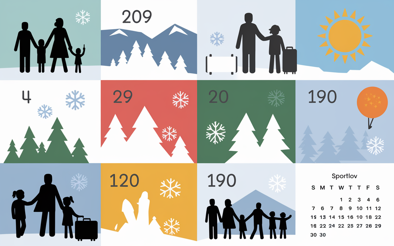 Calendrier dates regionales vacances scolaires Suede 2025 2026 sportlov