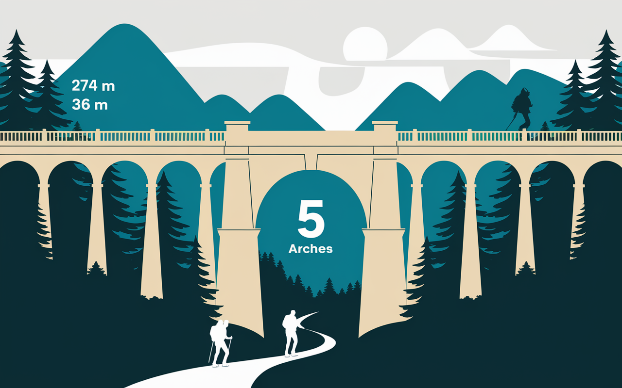 viaduc de la calanque du Jonquier chiffres randonneurs