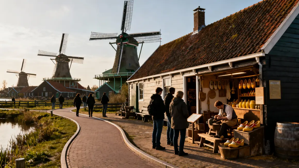 Zaanse Schans ateliers moulins visite touristes