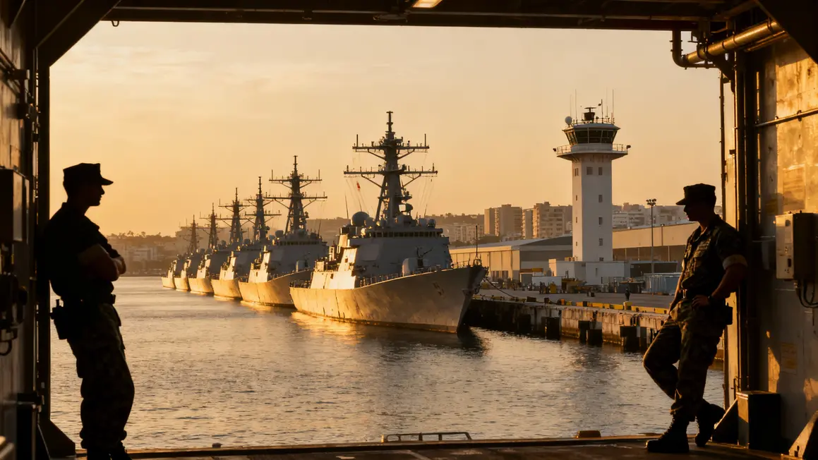 Base Yokosuka frégates infrastructures sécurité