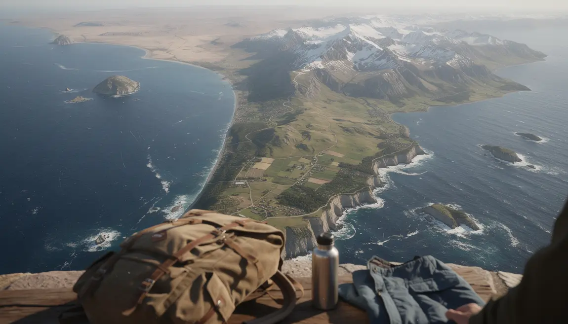 Carte Chili vue principale et équipements voyage