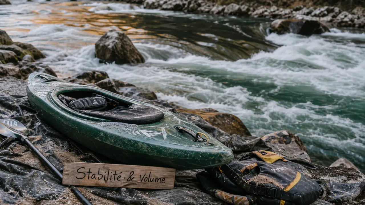 Kayak riviere en eaux vives : creek, playboat ou slalom